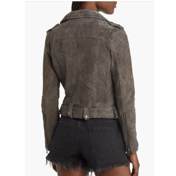 BLANKNYC Gray Suede Moto Jacket Size XS - Picture 2 of 10